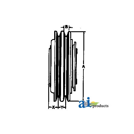 A & I Products Clutch - Compressor 6.4" x6.7" x2.6" A-600-393